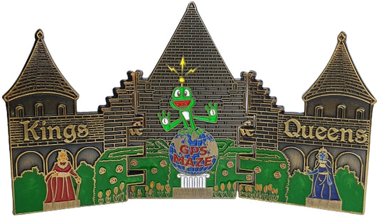 Kings & Queens + GPS-Maze Geocoin-set (XLE)